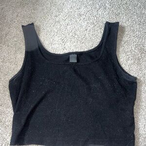 Black Sleeveless Women's Top
